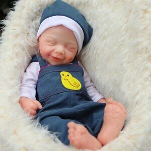 🆕 15 inches Soft Vinyl Body Realistic Reborn Baby Boy Doll